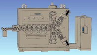 Machine de enroulement automatisée à grande vitesse de pot tournant de machine de ressort de compression pour 8 - 20mm
