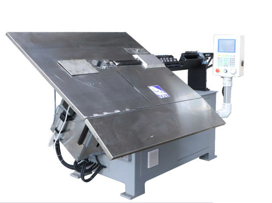 Grande vitesse de machine à cintrer de fil de trois haches 2D pour l'acier dur de ressort 1 - 3 millimètres