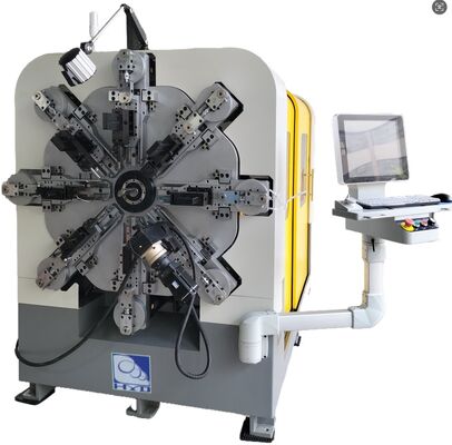 Automatique multifonctionnelle à 12 axes Machine de bobinage à ressort par ordinateur 1-4 mm Equipement de fabrication de ressort avec composant moteur de base