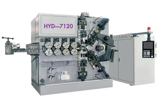 Automatique à 7 axes CNC multi-fonction enroulant la machine de fabrication de ressorts 6-16 mm Component de moteur de base pour le métal et la métallurgie