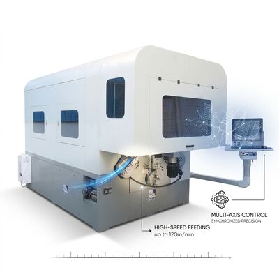 Machine de formage de ressorts à commande numérique multi-axes à haut rendement