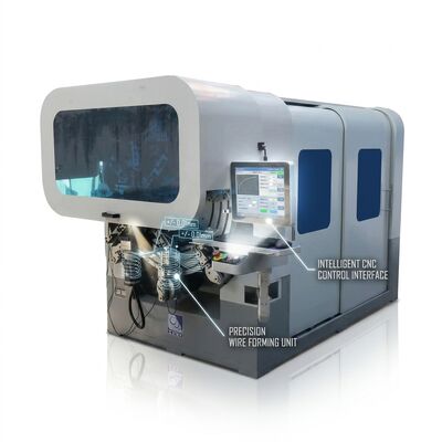 Machine de formage de ressorts à commande numérique multi-axes à haut rendement