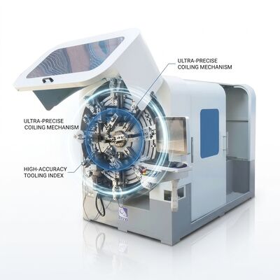Machine de formage de ressorts à commande numérique multi-axes à haut rendement
