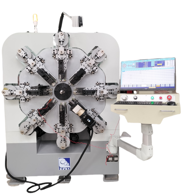 Machine automatique sans cames de ressort, machine de enroulement de ressort avec douze haches