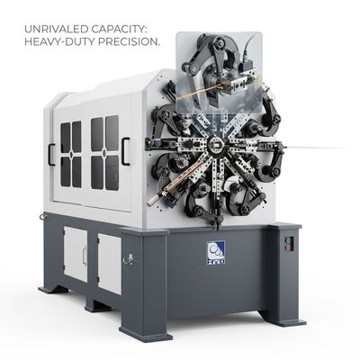 Machine rotatoire de ressort de commande numérique par ordinateur de fil de cinq axes système de moteur du Japon de 1,0 - de 4.0mm
