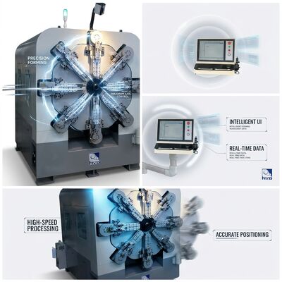 Ressort de commande numérique par ordinateur d'axes de Camless 14 faisant la machine de lovage avec l'ancien rotatoire de fil