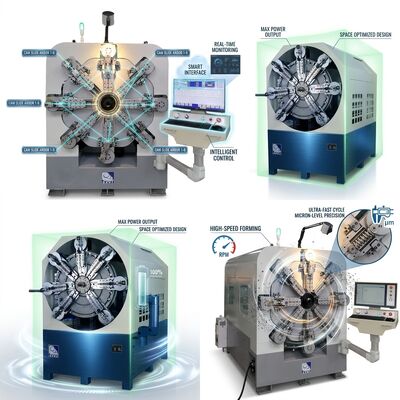 Machine de bobinage à ressort CNC sans caméra Systèmes informatisés de diamètre 0,3 à 2,5 mm