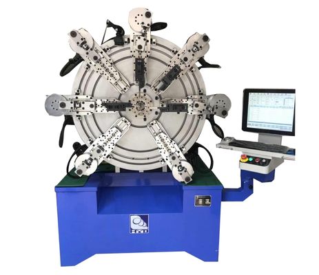 Machine de lovage de ressort de torsion de tension de commande numérique par ordinateur 27KW avec douze systèmes d'axes