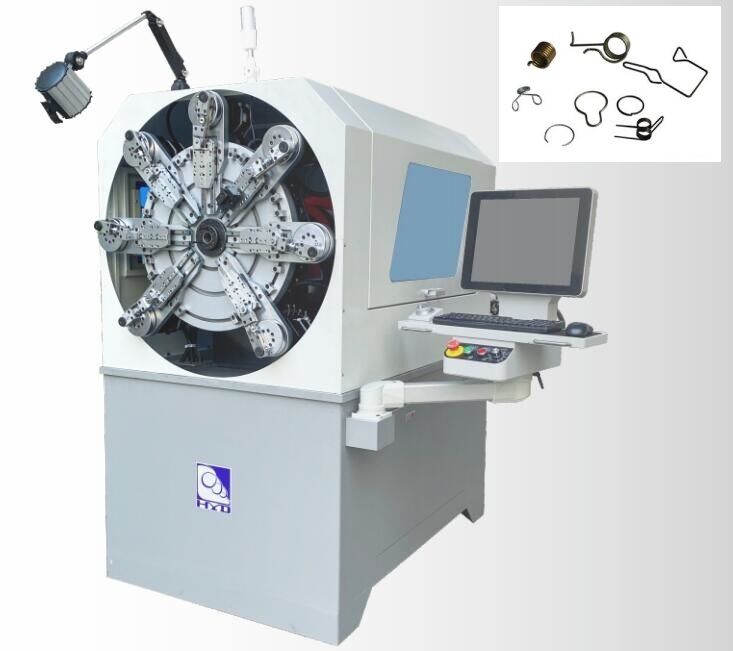 Machine à ressort CNC HYD à fonction multiple de 0,3-2,5 mm Ordinateur à haut rendement
