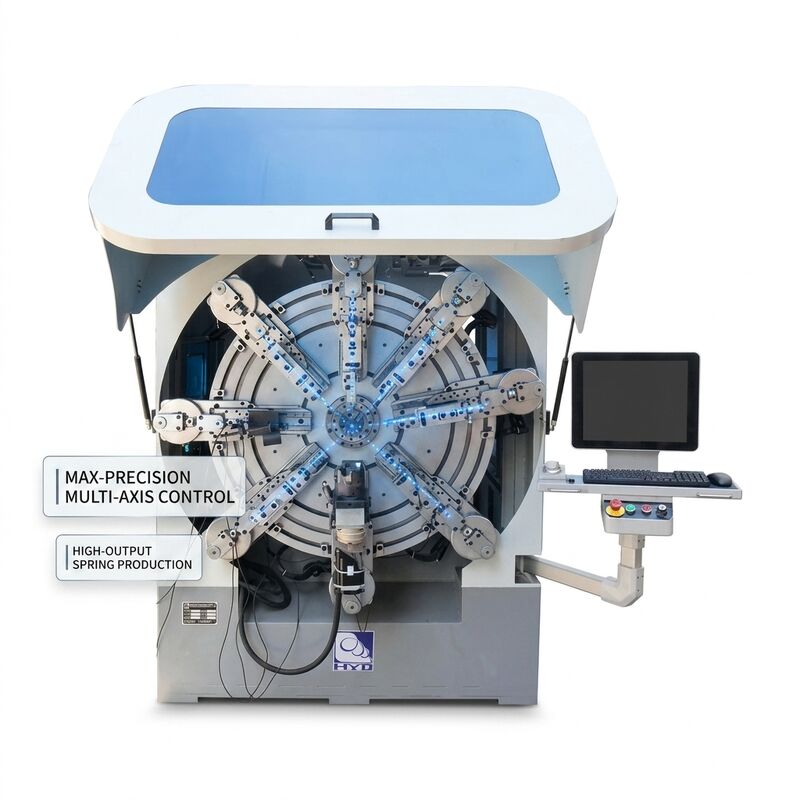 Machine de formage de ressorts à commande numérique multi-axes à haut rendement