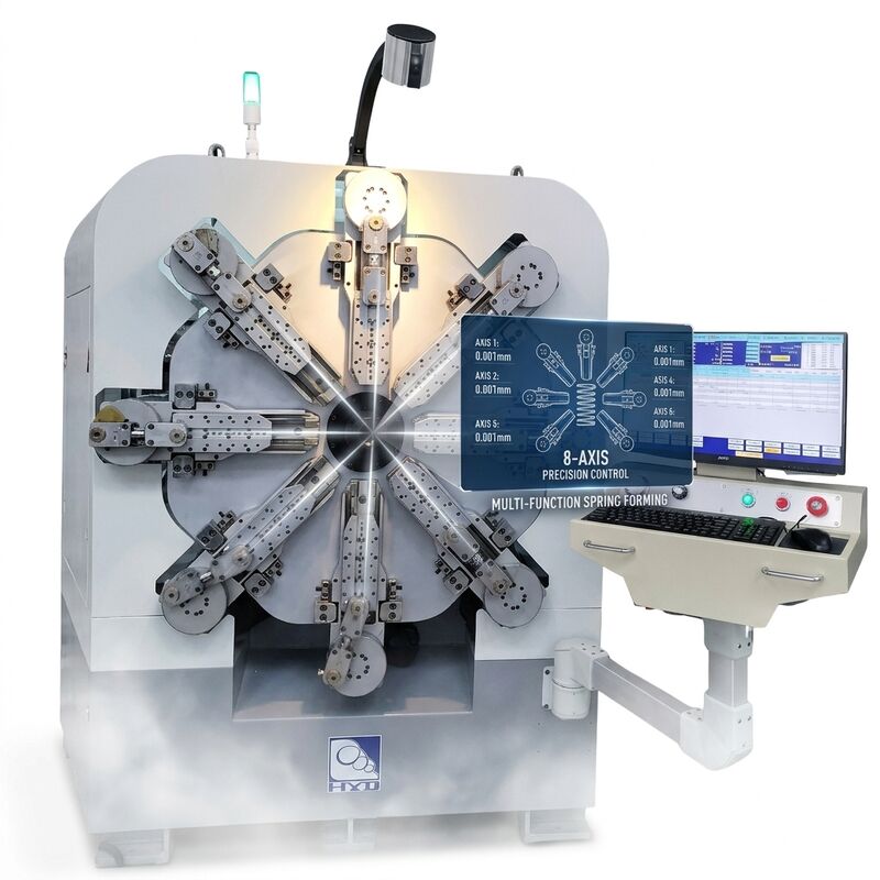 Systèmes tournants du diamètre 2.5mm de fil de ressort de machine de ressort de commande numérique par ordinateur de douze axes
