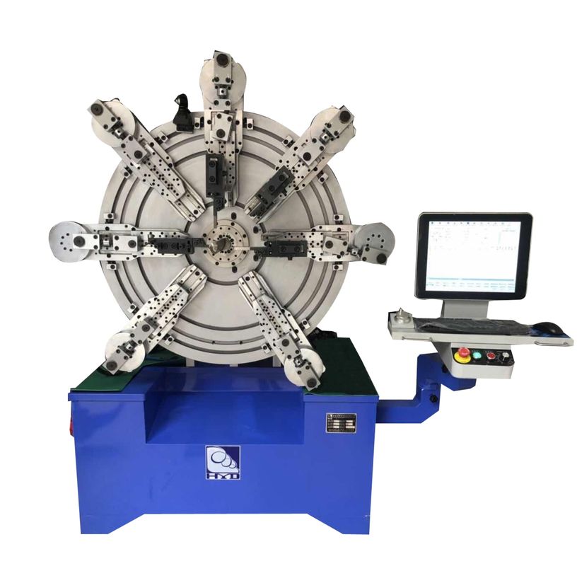 Machine de fabrication de ressorts à torsion à tension informatisée avec système dix-douze axes